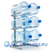 Подставка под 6 бутылей разборная (СЕРАЯ). Россия